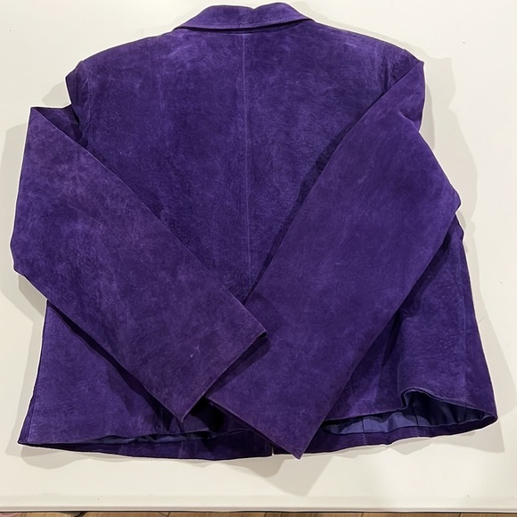 Revue - 16, purple/grape suede jacket - Picture 2 of 8